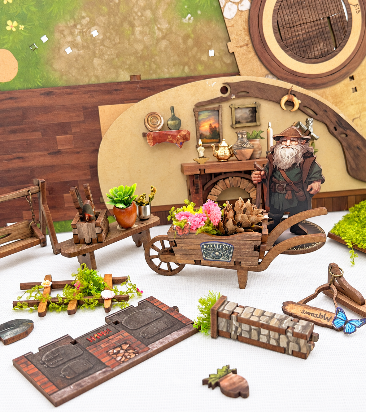 The Magic Ring Mini House Kit l DIY Miniature Kit build detail