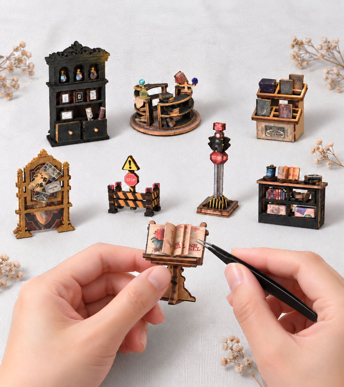 Baudetail von Twilight Book City DIY Miniatur-Bausatz