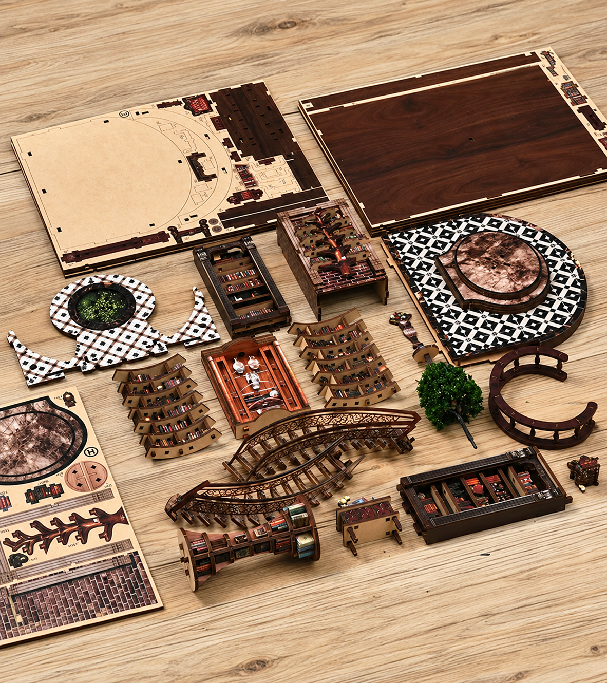 Wisdom Rings DIY Book Nook Kit build detail