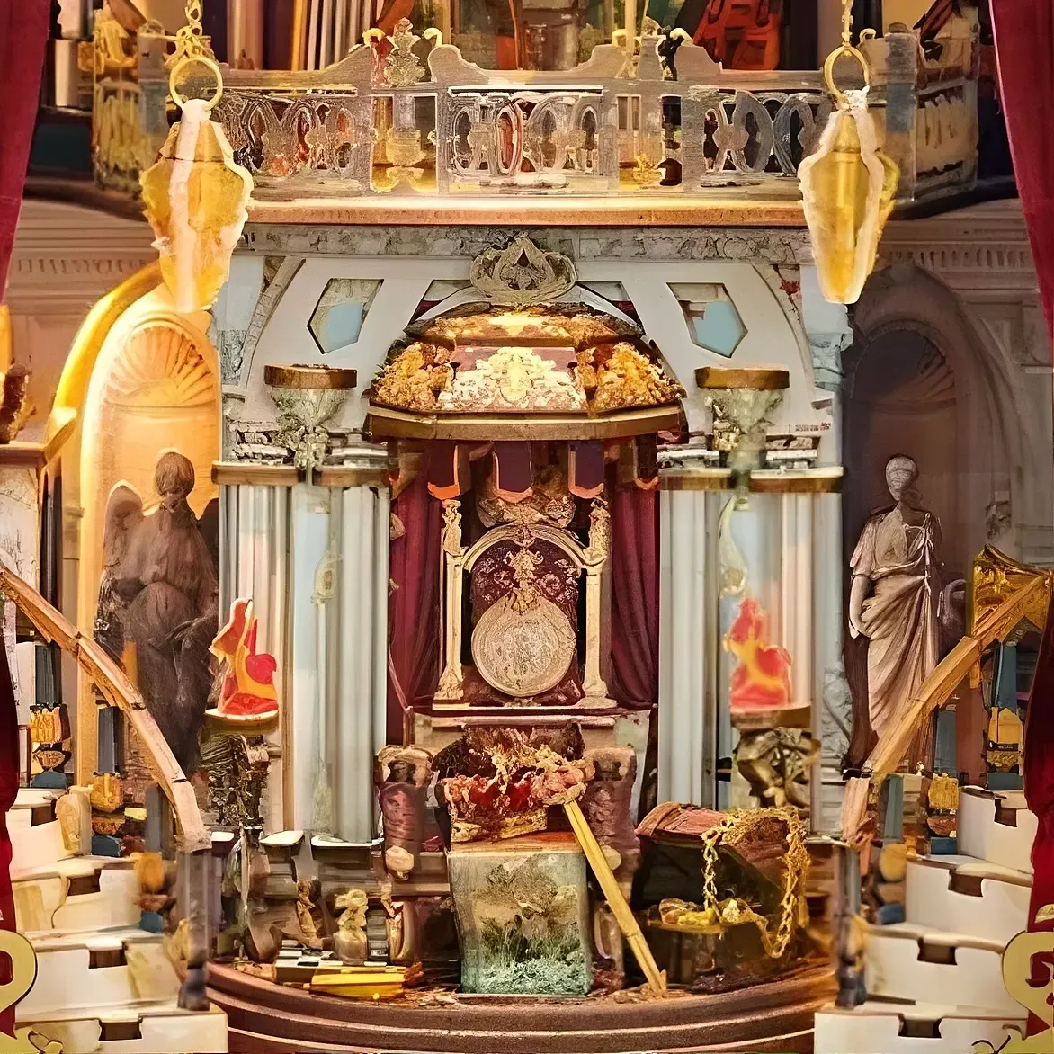 Baroque Multi-Tier Opera Hall Main Stage