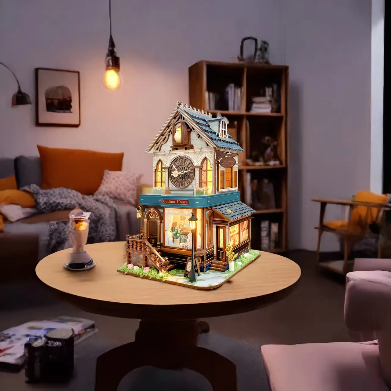 Cuckoo Clock House | Mechanical 3D Wooden Puzzle Kit