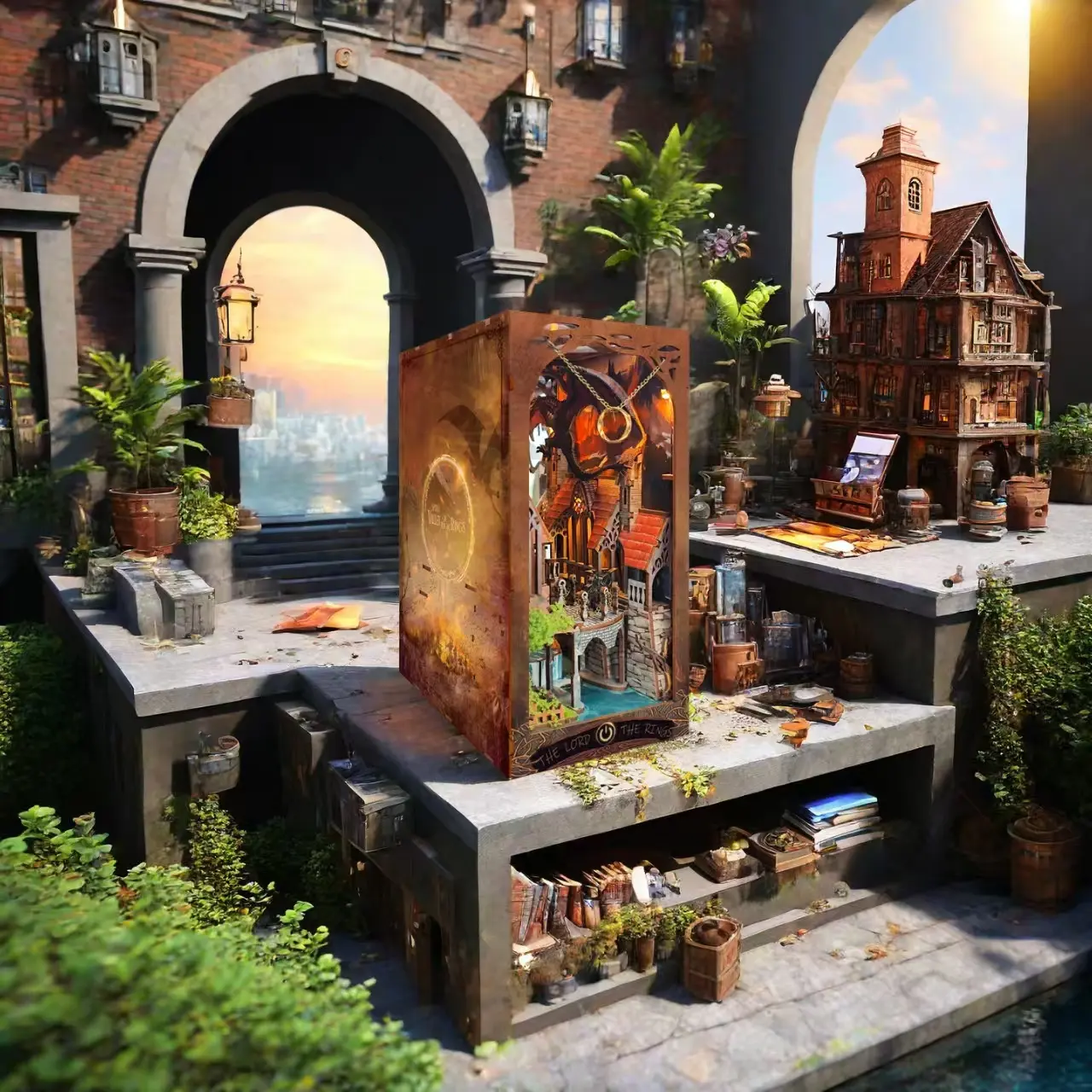 L.O.T.R | Spirit Valley of the Magic Ring DIY Book Nook Kit