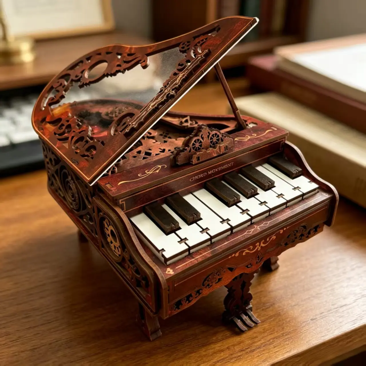3D Piano Model Kit｜Mechanical 3D Wooden Puzzle Kit