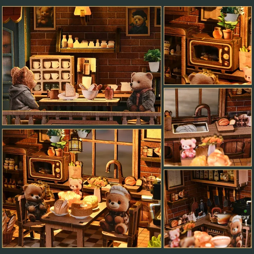 Ensemble complet de meubles miniatures exquis