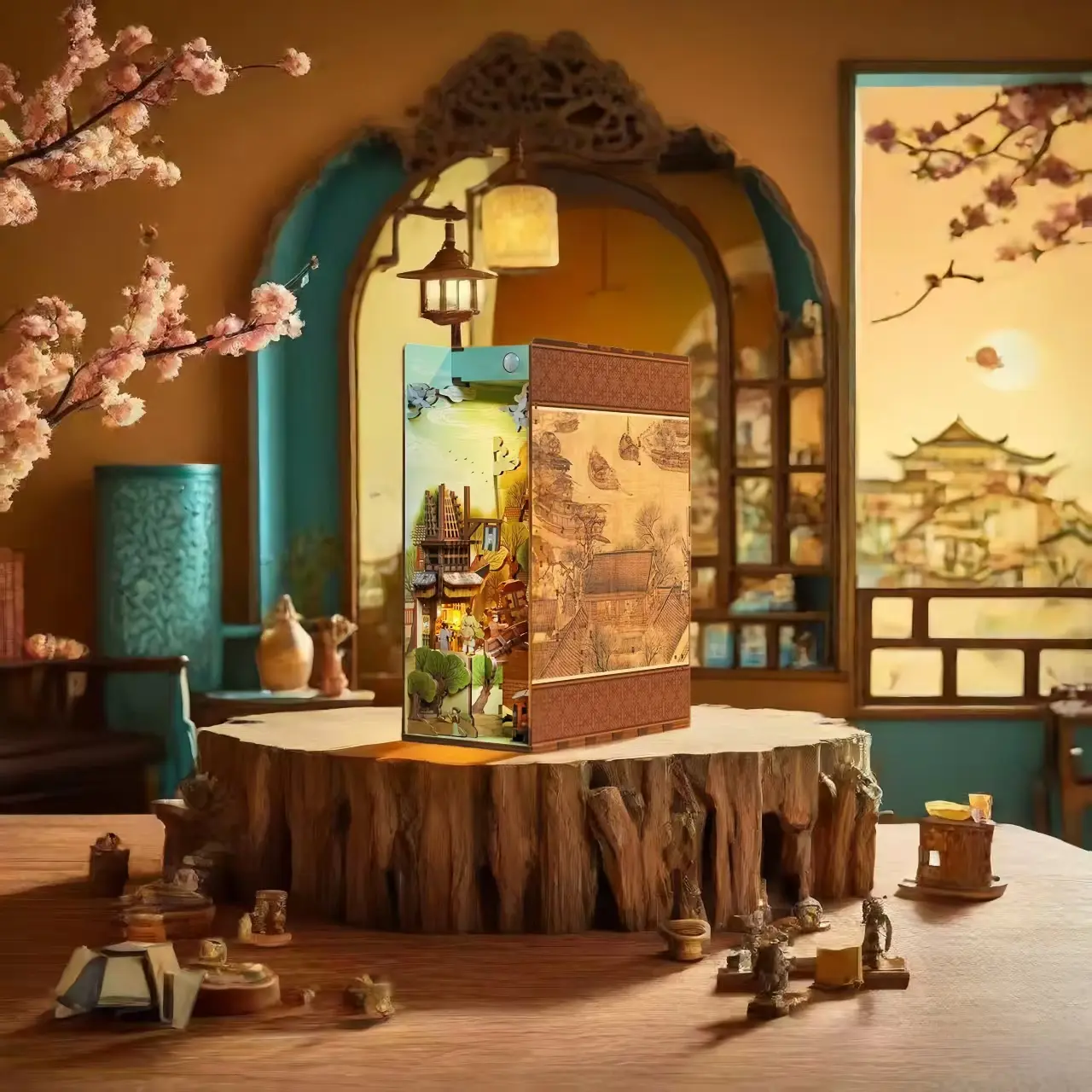 Along the River During the Qingming Festival DIY Book Nook Kit