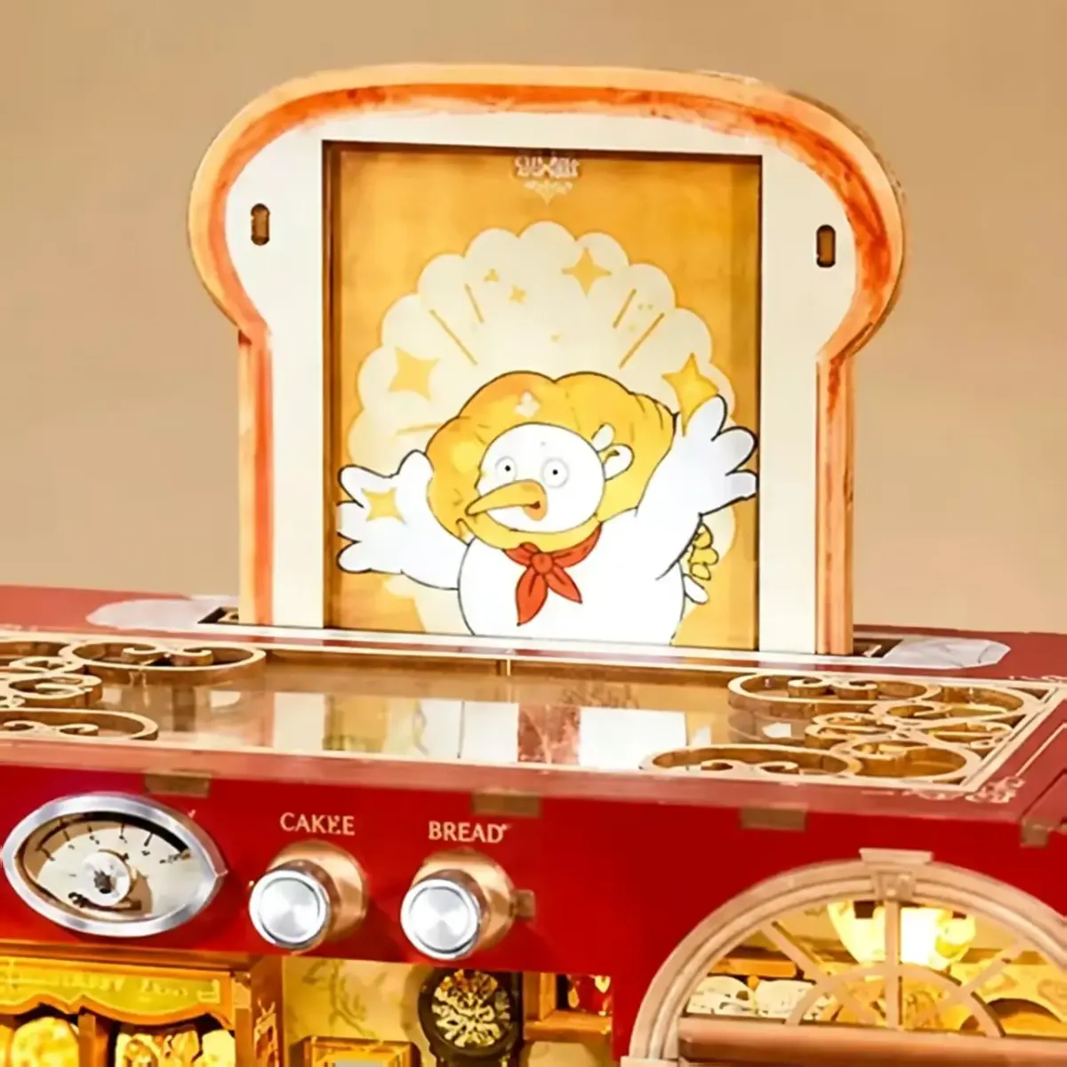 Whimsical Pop-Up Toast Card Holder
