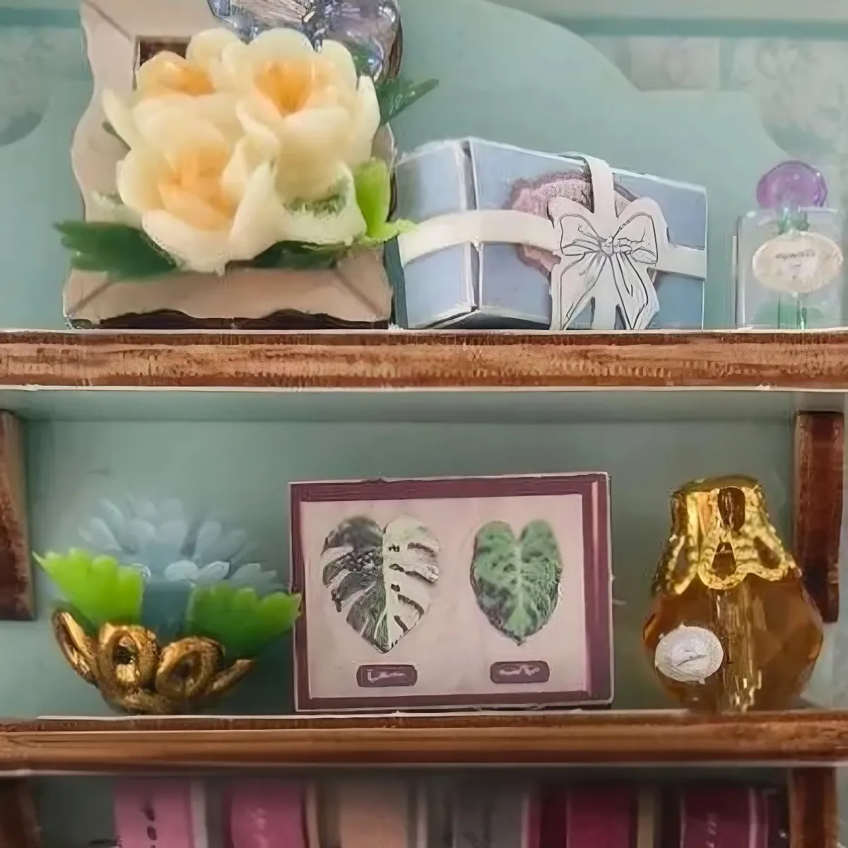 Detailed Florist Shelf Decor