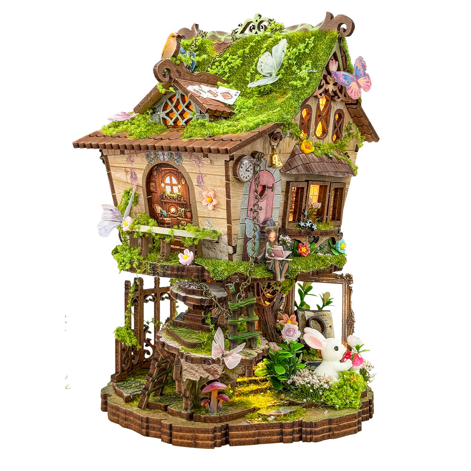 Rowan's Treehouse DIY Book Nook Kit sideview