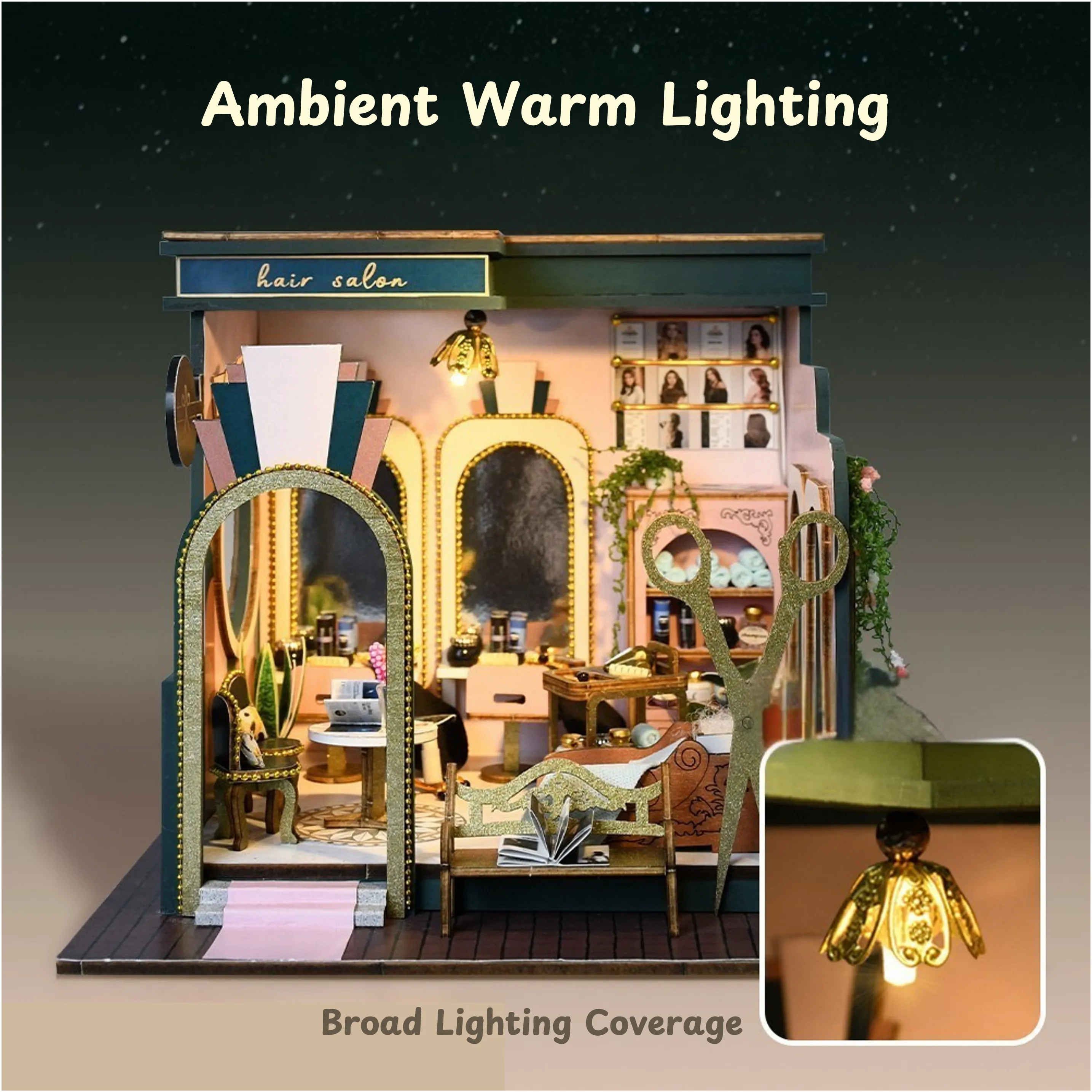 Hair Saloon DIY Miniature Kit