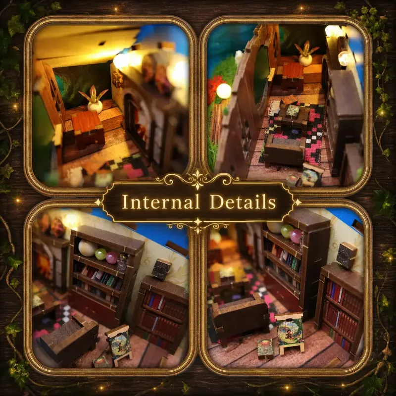 One-touch illumination feature of the Hobbins Hovel miniature kit