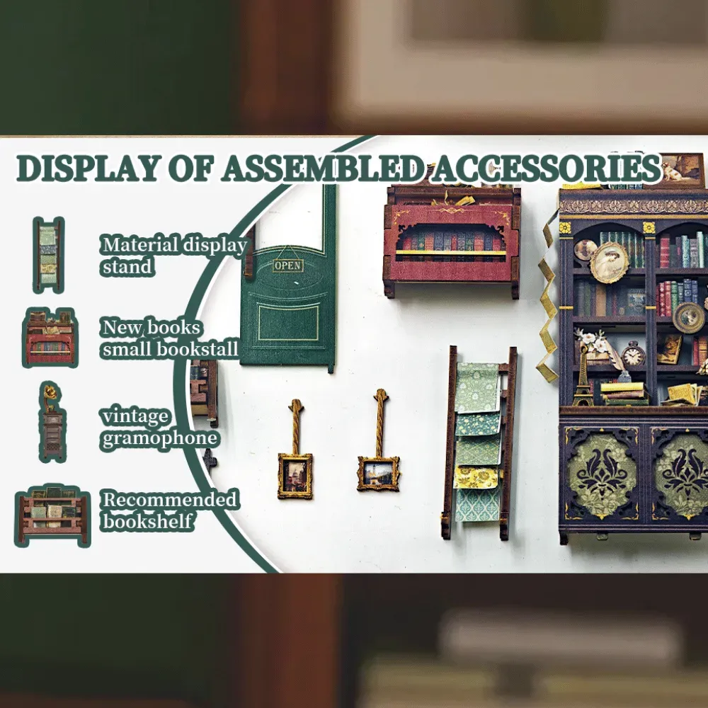 Charmantes Vintage-Buchladendesign