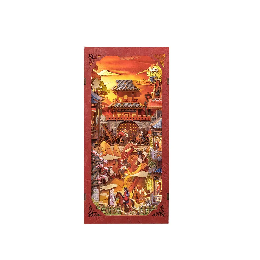 The Legend of Mulan DIY Book Nook Kit build details