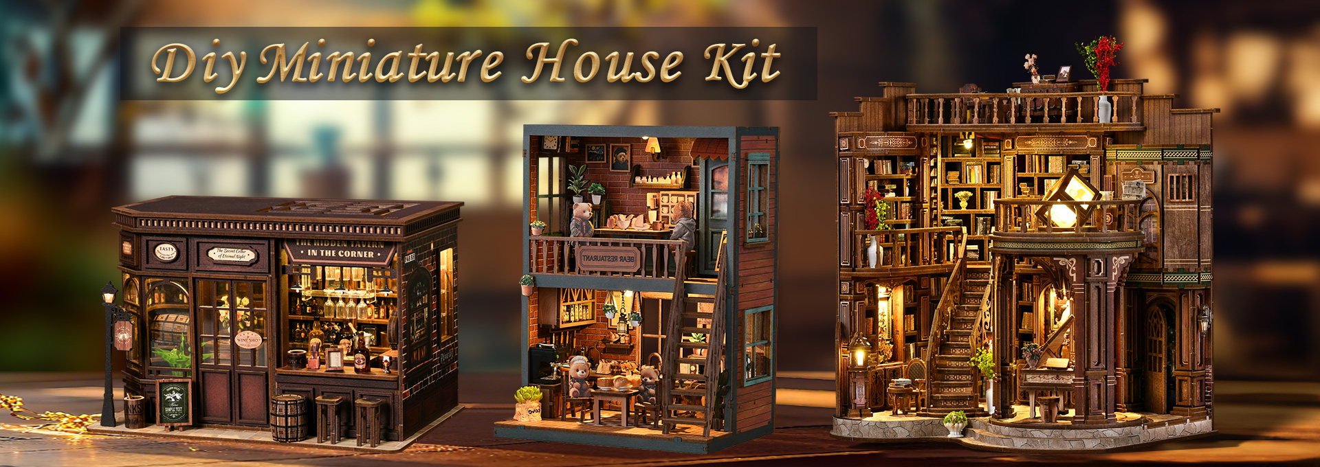 Cafe, Restaurant & Bakery Miniature Kits