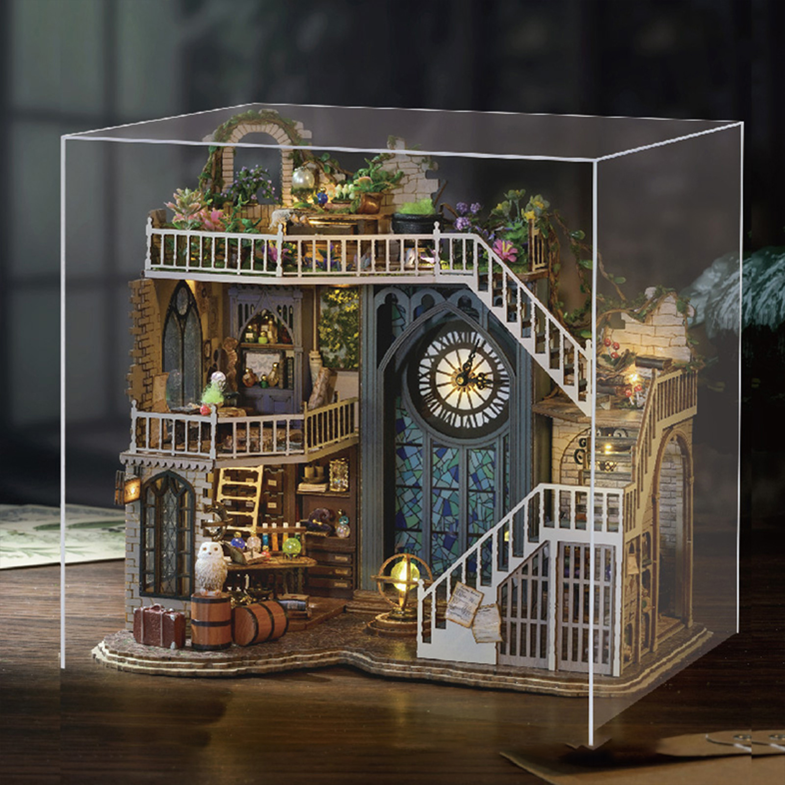 Magician's Hut DIY Miniature Dollhouse Kit-Book Nook World