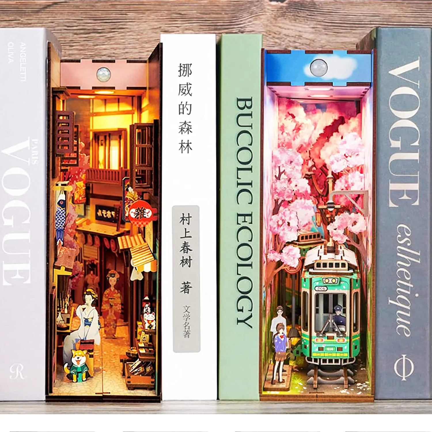 Sakura's Travel DIY Book Nook Kit-Japanese Cherry Blossom Scene