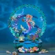 Ocean's Whisper: Mermaid Glow Fun Light - DIY Wooden Night Light, Fun DIY Projects,Home Decorations, Automatic Gradient Light Controller-Book Nook World