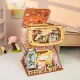 Cats' House Wooden Puzzle Miniature Dollhouse Storage Box Kit-Book Nook World