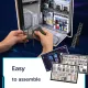 Cyberpunk DIY Book Nook Kit (45 LEDs)-Book Nook World