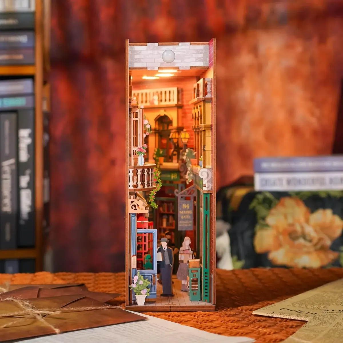 Vintage London Bookshop Scene