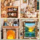 Country Lifestyle DIY Dynamic Music & Dynamic Scene Dollhouse-Book Nook World