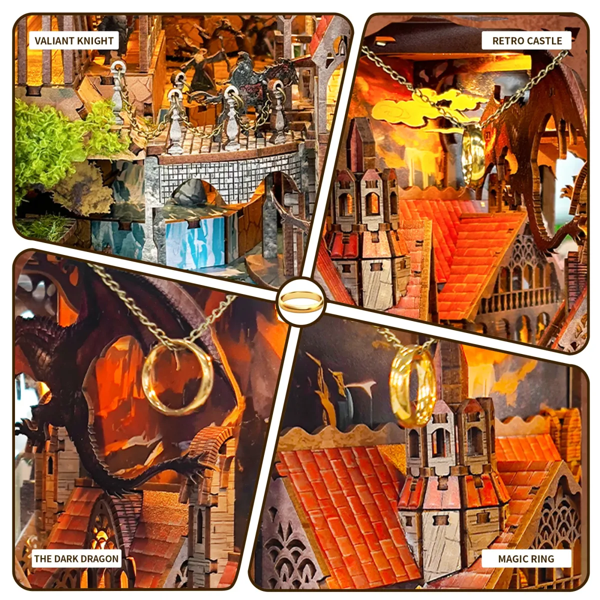 Iconic Magic Ring & Layered Castle Details