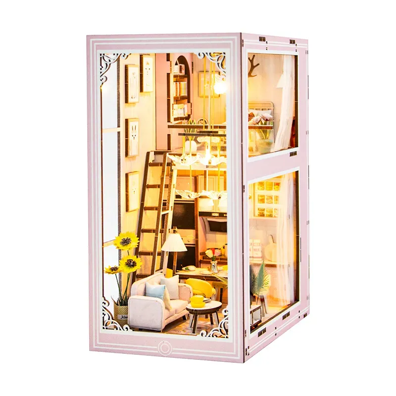 Pink Loft DIY Book Nook Kit build details