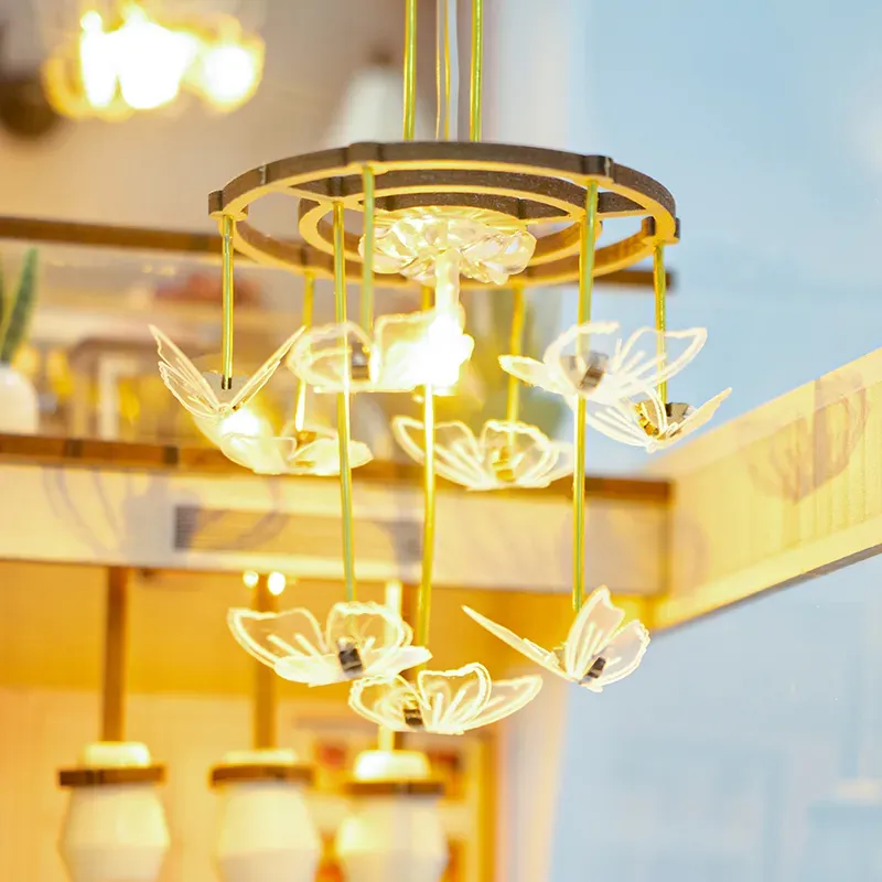 Glowing Butterfly Chandelier