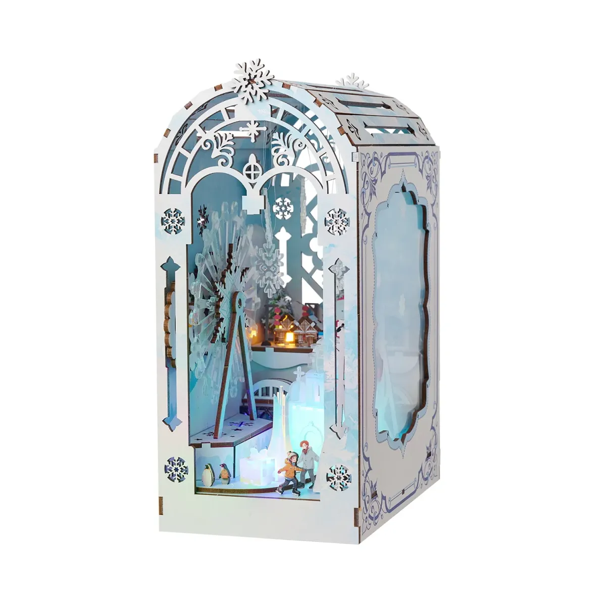 Frozen Realms: The Enchanted Ice World DIY Book Nook Kit build details
