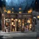 Vintage Coffee Shop DIY Miniature Kit-Book Nook World