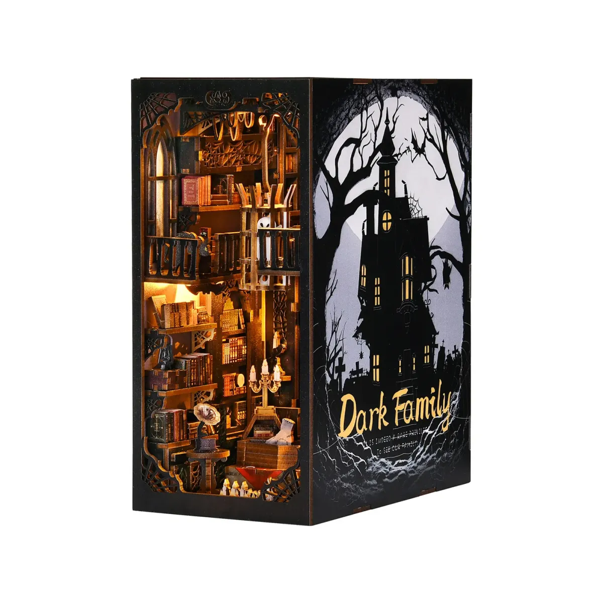 The Dark Family DIY Book Nook Kit build details