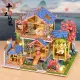 Blossom Serenity Manor DIY Miniature Dollhouse Kit-Book Nook World