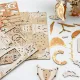 Whale Ark of the Universe 3D Mechanical Transmission Wooden Puzzle Kit-Book Nook World