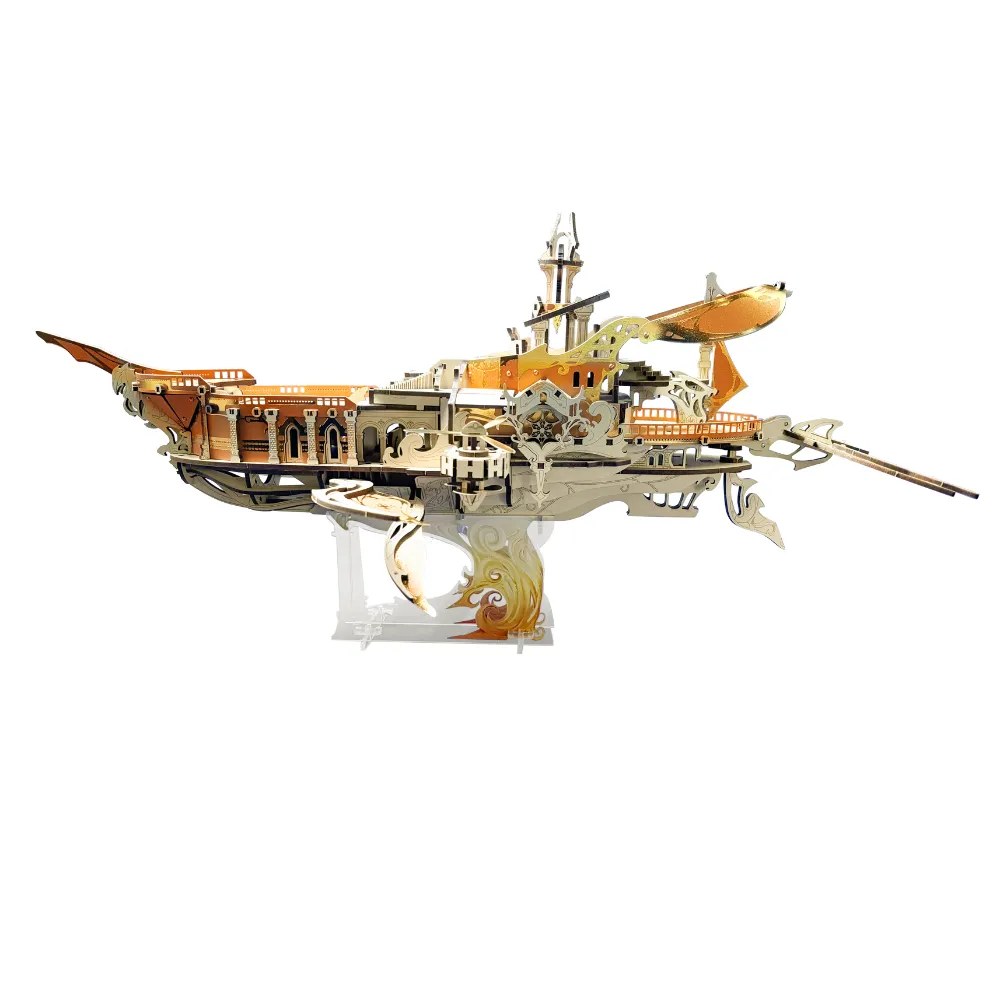 Whale Ark of the Universe 3D Mechanical Transmission Wooden Puzzle