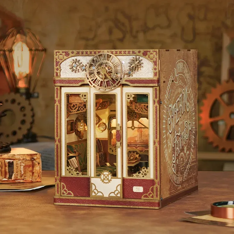 Immersive Steampunk Train Cabin
