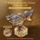 Wind Voyager 3D Mechanical Transmission Wooden Puzzle Kit-Book Nook World
