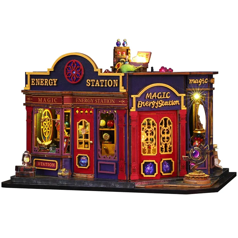 Bouwdetails van Magisch Energiestation Doe-het-zelf Miniatuur Kit