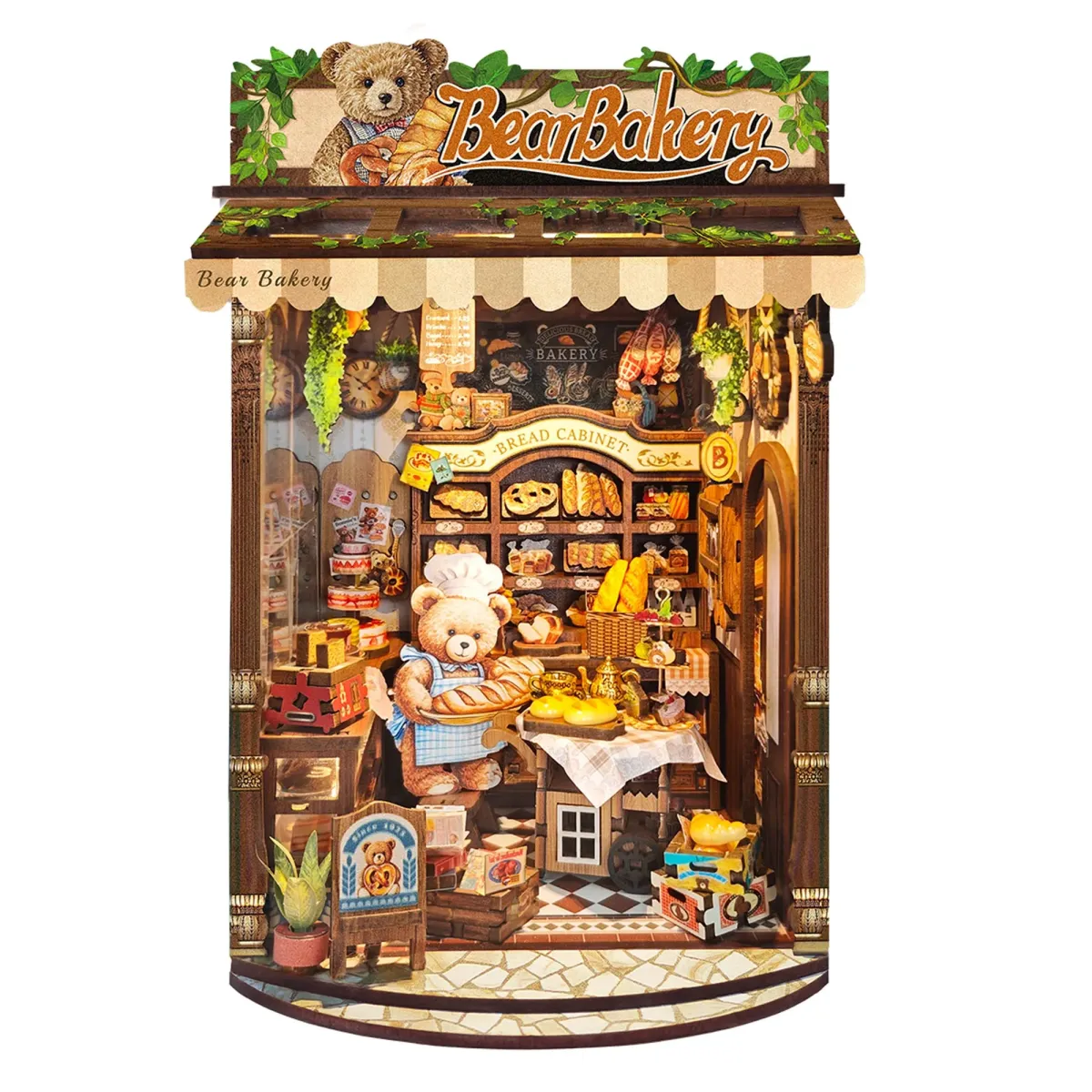 Bear Bakery DIY Book Nook Kit build details
