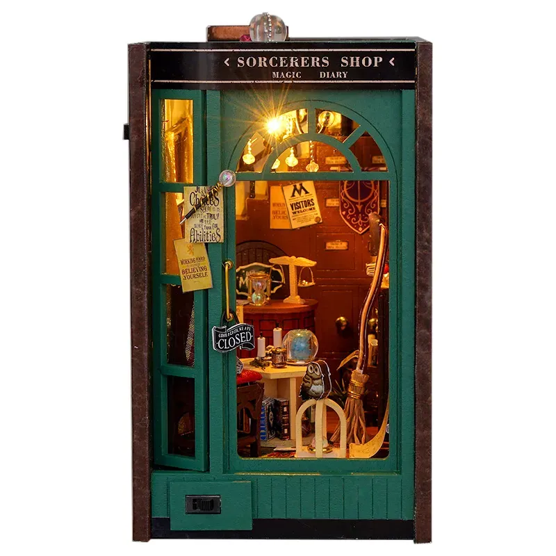 Bouwdetails van Mystic Tome: Doe-het-zelf boekenhoekset voor de tovenaarswinkel