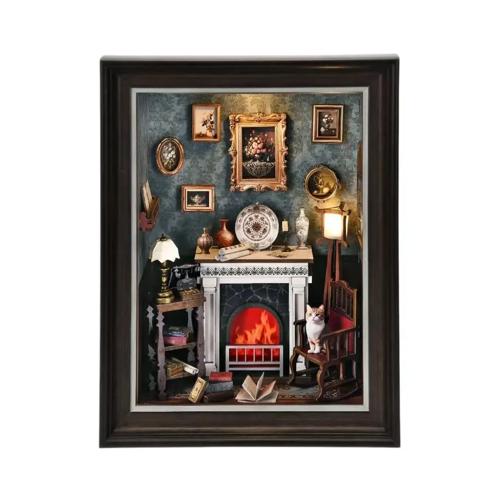 Fireplace Story Frame Kit|3-in-1 Puzzle Kit build details