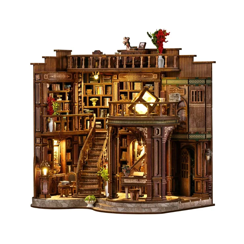 Dreamy Book Hall DIY Mini House Kit | DIY Miniature Kit build details