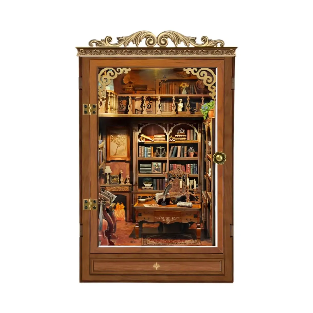 Bouwdetails van Time Book House doe-het-zelf boekenhoekset