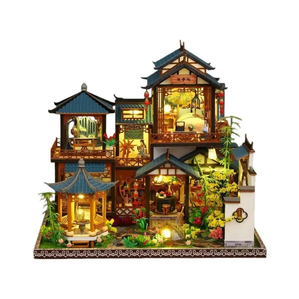 Serenade of the Orchid Garden Mini House Kit l DIY Miniature Kit build details