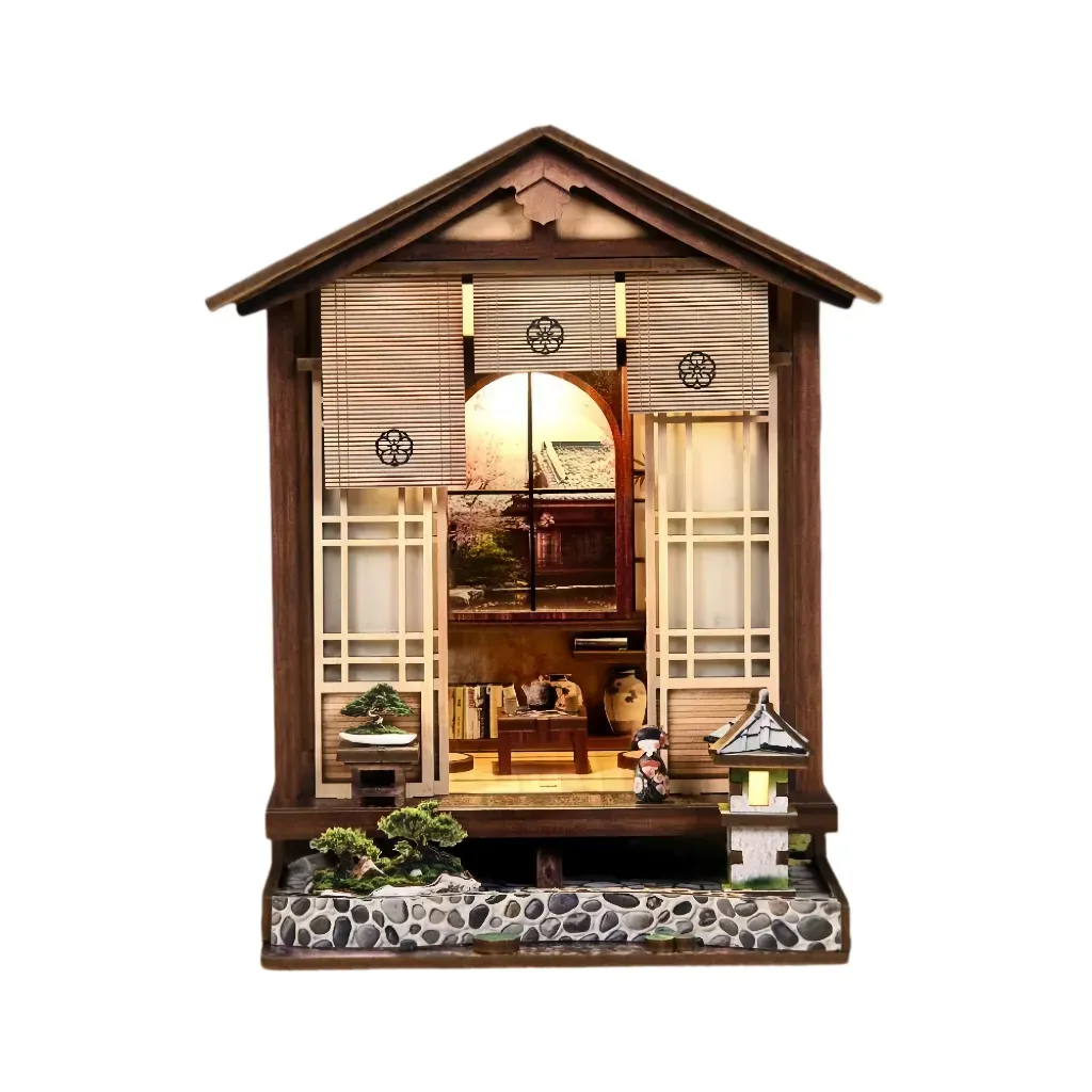 Bouwdetails van Moss-Lantern Harmony Garden DIY Boekhoekset