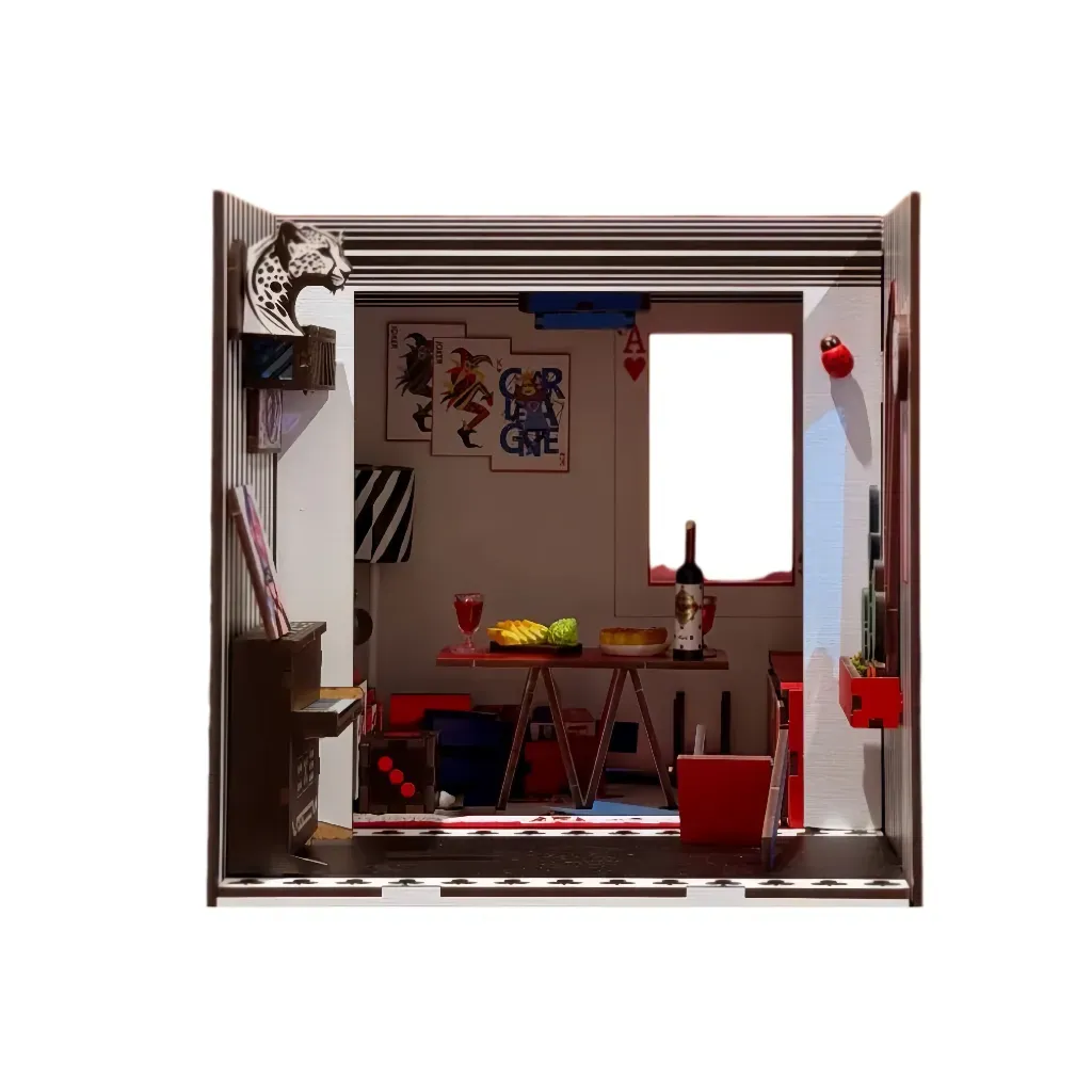 Bouwdetails van Miniatuurhuis van House of Cards | Doe-het-zelf miniatuurset