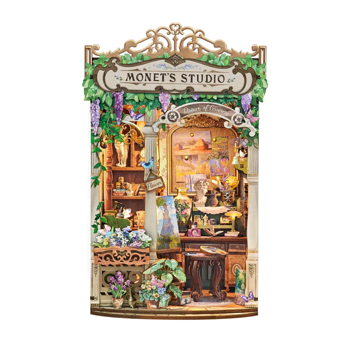 Monet's Impression DIY Book Nook Kit build details
