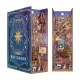 It is described as being inspired by a wizard's enchanted house, featuring miniature planets, magical artifacts, and ancient spellbooks.