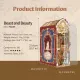The kit typically includes around 286 pre-cut wood pieces and a dust cover.