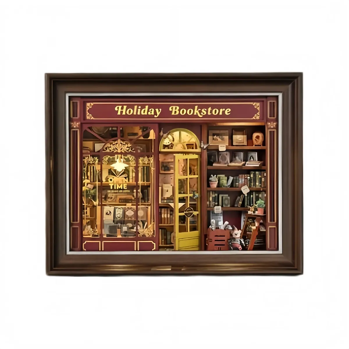 Bouwdetails van Vakantie Boekhandel Verhaal Frame Kit｜3-in-1 Puzzel Kit