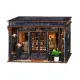 It is a wooden 3D puzzle assembly model kit that includes LED lights. 