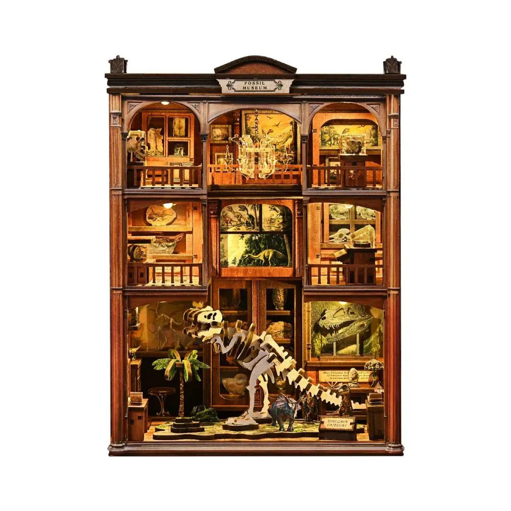 Fossil Museum DIY Book Nook Kit build details